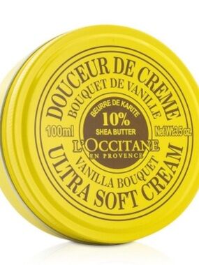 L'OCCITANE Yellow Vanilla Bouquet Ultra Soft Cream Tin New